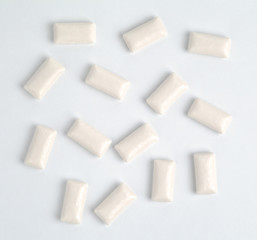 white chewing gum