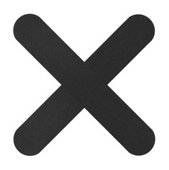 Obraz premium Black cross