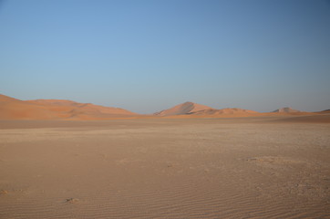 Fototapeta na wymiar Empty space and sand dunes
