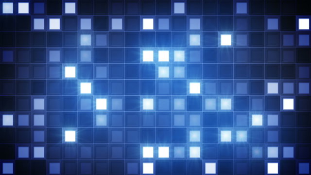 glittering blue squares loopable background 4k (4096x2304)
