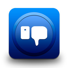 Fototapeta premium Icône internet pouce vers le bas , désapprouver