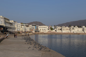 Pushkar city in Rajasthan state of India