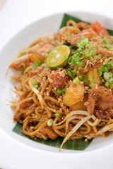 Asian style spicy fried noodles, 