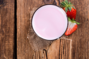 Fresh made Strawberry Milk