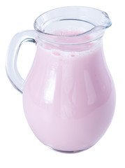 Strawberry Milk isolated on white