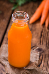 Fresh made Carrot Juice