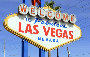 Fotobehang Las Vegas Welcome Sign, Nevada © nyker