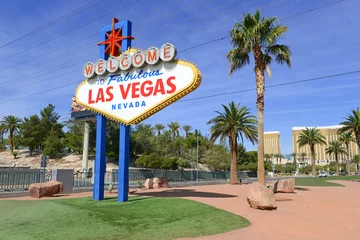 Fototapeten Las Vegas Willkommensschild, Nevada © nyker