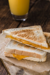 Homemade Cheese Sandwich (selective focus)