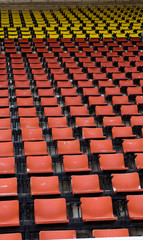 Stadium chairs.