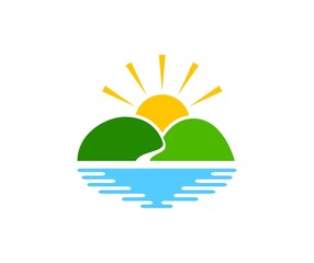 Fototapeta premium Landscape logo