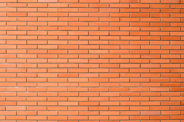 red brick wall texture in horizontal view