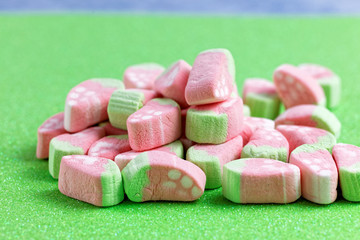 Colorful miniature marshmallows