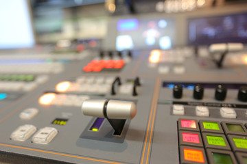 TV broadcasting, working with video and audio mixer