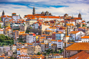 Panele Szklane Podświetlane  Porto, Portugalia Skyline