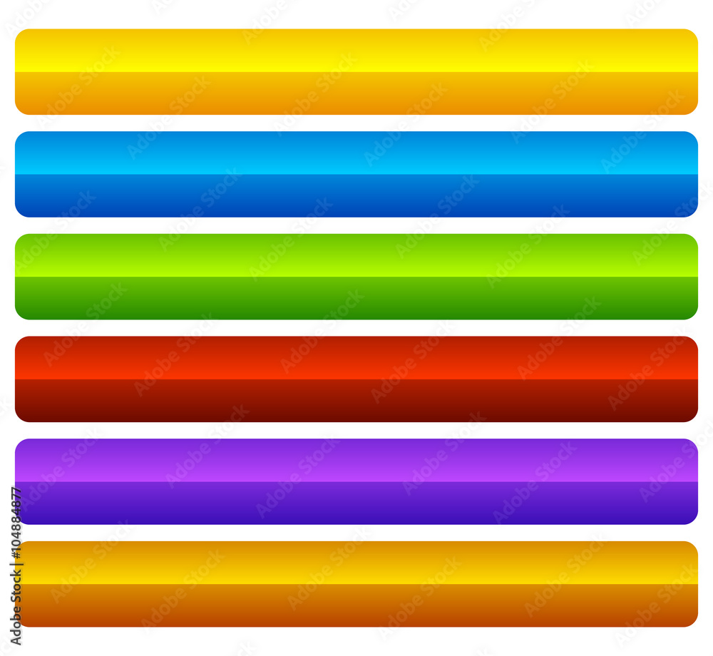 Poster horizontal, colorful vivid buttons with blank space for texts