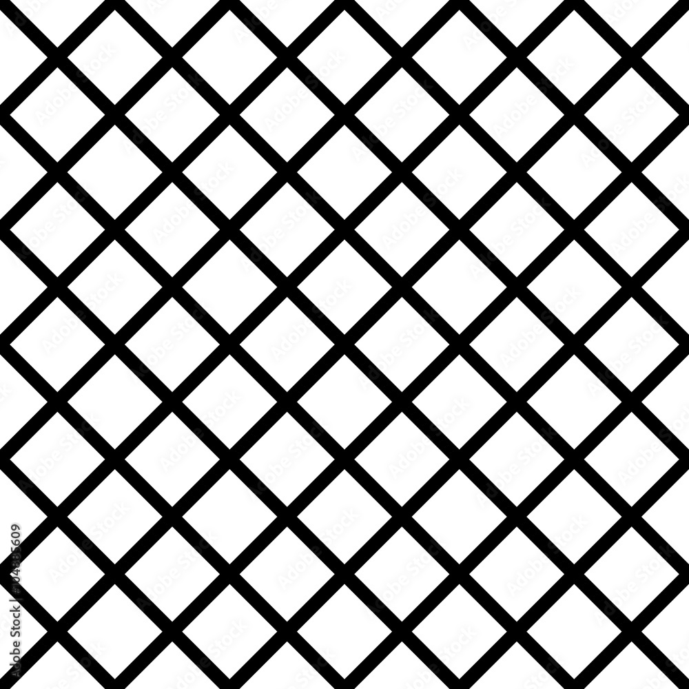 Fototapete Seamlessly repeatable grid, mesh pattern. Simple lattice, grilla