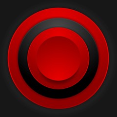 Abstract corporate red black circles design