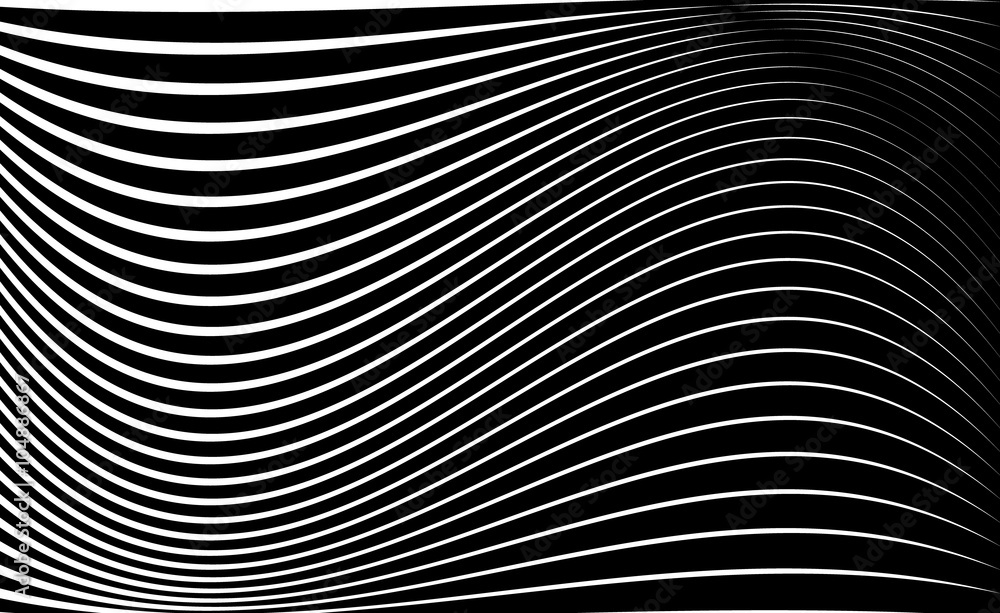 Poster Abstract pattern / texture with wavy, billowy lines