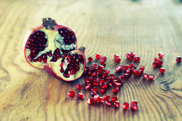 fruit fresh red pomegranate