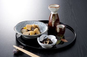 日本酒と料理 © kim