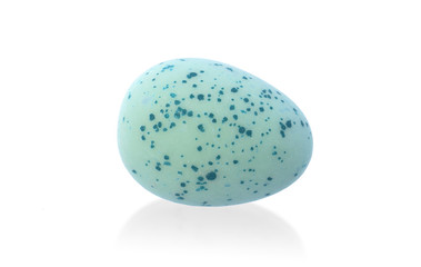Colorful chocolate easter egg isolated