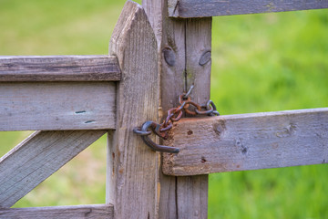 wodden garden entrance