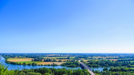 Donaulandschaft von oben