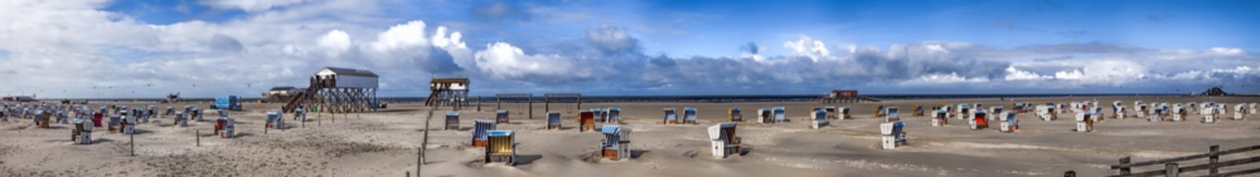  Panorama Am Strand St Peter Ording