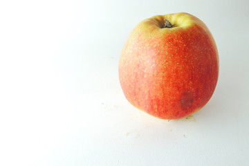 Apples on a white background