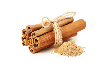 Cinnamon isolated on a white background