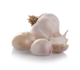 garlic isolated on white background