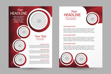 Vector flyer template design