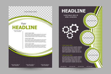 Vector flyer template design