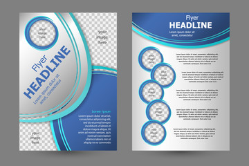 Vector flyer template design