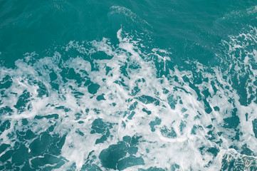 Wavesplashes from top view