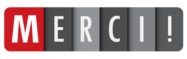 Icône Vecteur "MERCI" © Web Buttons Inc