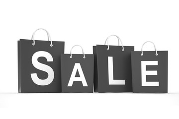 sale written on shopping bag