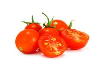 tomatoes isolated on white