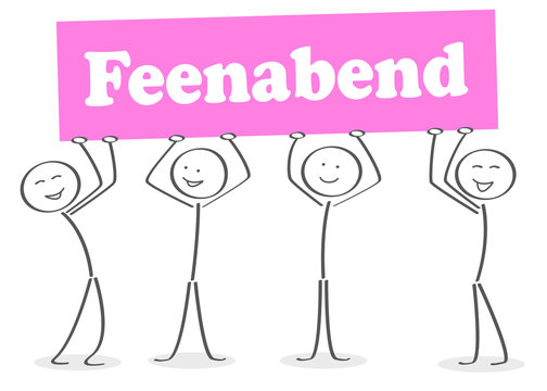 Strichm&auml;nnchen freuen sich auf den Feenabend
