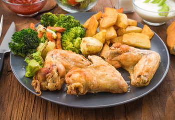 fried chicken wings