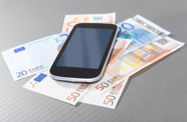 smartphone for euro banknotes