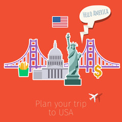 Concept of travel or studying English.  © vectorstory