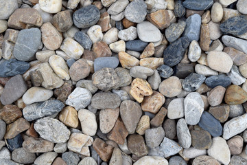 Texture Rounded rocks stones  Grades abstract background