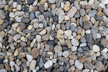 Texture Rounded rocks stones  Grades abstract background