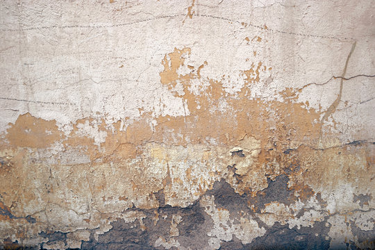 old dirty textured wall background, toned image, film colorized 