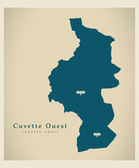 Modern Map - Cuvette Ouest CG