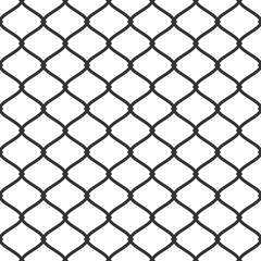 Fototapeta premium Vector seamless texture. Modern abstract background. A grid of wavy lines.