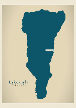 Modern Map - Likouala CG