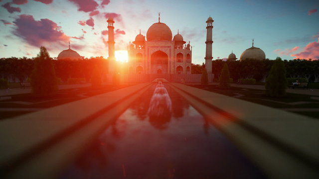 Taj Mahal, beautiful sunrise